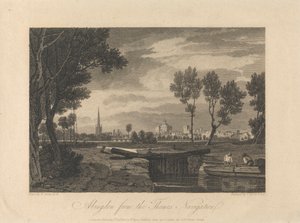 Abingdon vanaf de Thames-navigatie