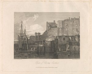 Deel van Chester Castle door William Byrne
