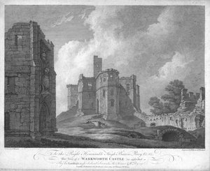 Kasteel Warkworth, c1784