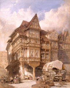 Het huis van Albrecht Durer in Neurenberg door William Callow