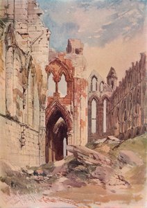 Interieur van Whitby Abbey, c1915