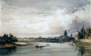 Parijs gezien van veraf door William Callow