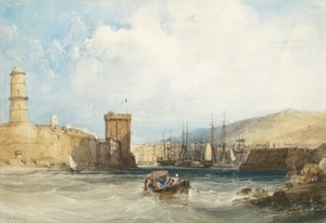 De ingang van de haven van Marseille