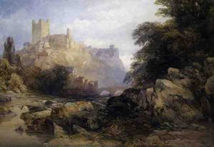 De Stad en het Kasteel vanaf de Rivier, c.1860 door William Callow