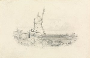 Windmolen door William Callow