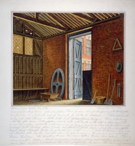Deel van het woonhuis van Sir Christopher Wren, Southwark, Londen, 1820