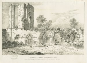 Croxden Abbey: gravure