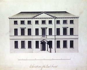 Ontwerp voor Enville Hall in Staffordshire, c.1770 door William Chambers