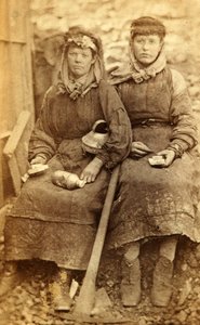 Arbeiders van de Tredegar IJzerwerken, Wales