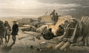 Een rustige nacht in de batterijen, Greenhill Battery (Major Chapman