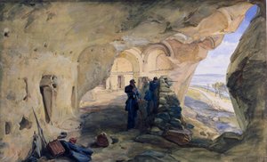 Galerijen bij Inkerman door William Crimea Simpson