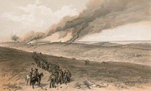 Redan en geavanceerde loopgraven van de Britse rechteraanval door William Crimea Simpson