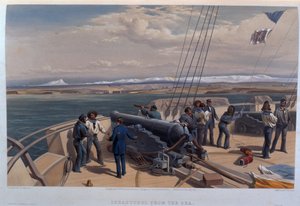 Sebastopol vanaf de zee, gegraveerd door T. Picken, uit 