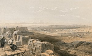 Straat van Yenikale met de baai en stad Kertch vanaf het oude fort van Yenikale