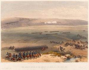 De cavaleriezaak van de Hoogten van Bulganak - het eerste kanon. 19 september 1854