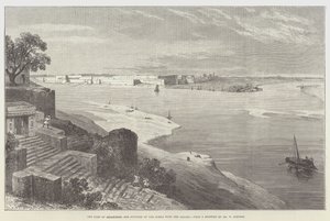 Het Fort van Allahabad, en de Samenkomst van de Jumna met de Ganges door William Crimea Simpson