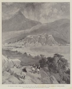 De problemen op Kreta, Retimo, een van de belangrijkste steden van het eiland, en de plaats van vele moorden door Turkse soldaten door William Crimea Simpson