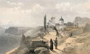 Het klooster van Sint Joris en Kaap Fiolente, kijkend naar het westen door William Crimea Simpson