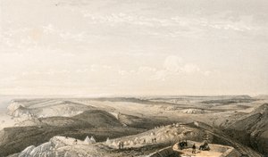Uitzicht vanaf de hoogten boven Balaklava richting Sebastopol door William Crimea Simpson