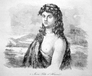 Jong meisje van het eiland Hawaï door William Dampier