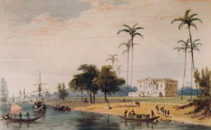 In het Tuinhuis Reach, Calcutta, ca. 1786-1791, 1935