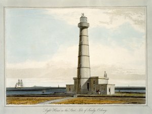 Vuurtoren op de Start, Isle of Sandy, Orkney, uit 