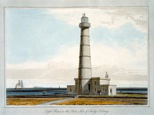 Vuurtoren op de Start, Isle of Sandy, Orkney door William Daniell