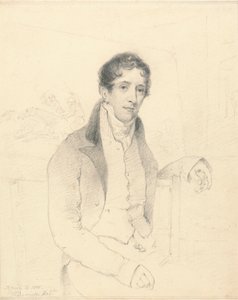Portret van een sportieve kunstenaar, mogelijk W. B. Daniell door William Daniell