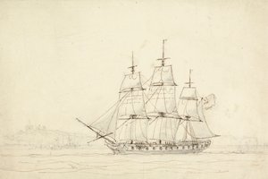 Driemaster door William Daniell
