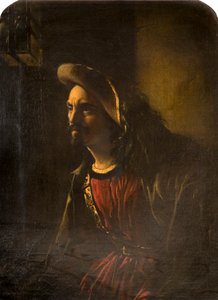 Portret van een Man met Gevederde Hoed door William Daniels