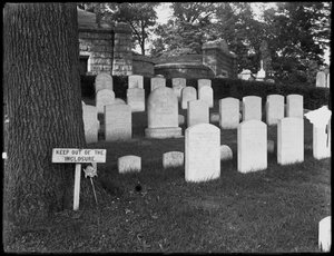 Het graf van Washington Irving, Sleepy Hollow Cemetery, Tarrytown, N.Y., 8 juli 1914