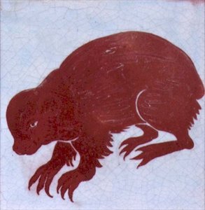 Stekelvarken door William de Morgan
