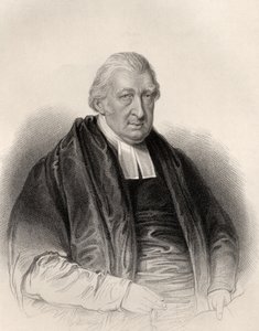 Dominee Rowland Hill, gegraveerd door S. Freeman, uit 