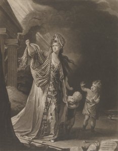 Mevrouw Yates in de rol van Medea door William Dickinson