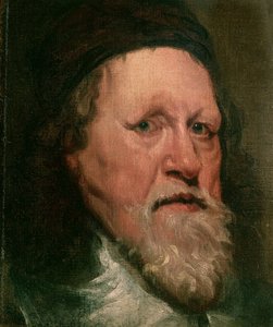 Portret van Inigo Jones (1573-1652), scenograaf en architect