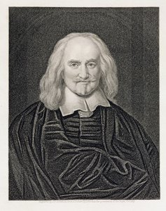 Portret van Thomas Hobbes (1588-1679) gegraveerd door James Posselwhite (1798-1884) uitgegeven door William Mackenzie