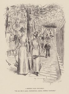 Een ochtendwandeling, Piccadilly door William Douglas Almond