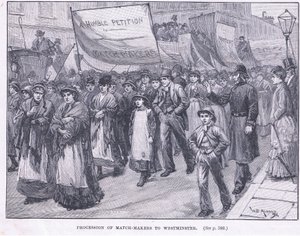 Processie van de lucifersmakers naar Westminster 1871 AD door William Douglas Almond
