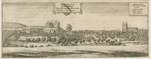 Tamworth - Panorama: gravure, nd [17e eeuw]