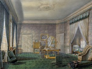 Slaapkamer van het kasteel van Mannheim