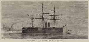 Onze gepantserde marine, HMS Superb door William Edward Atkins