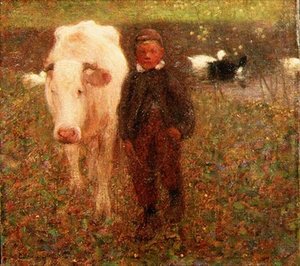 De witte koe door William Edward Stott