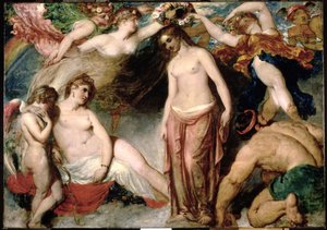 Pandora gekroond door de seizoenen, 1824 door William Etty