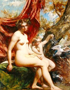 Venus en Cupido met een Duif
