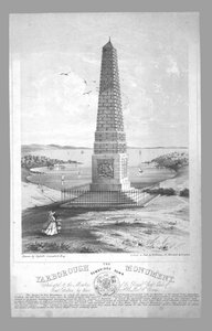Het Yarborough Monument, Bembridge Down, eind 19e eeuw door William Evans
