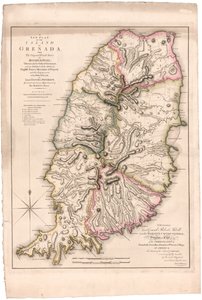 Een nieuw plan van het eiland Grenada door William Faden