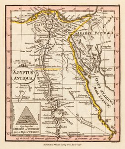 Oud Egypte. Kaart.