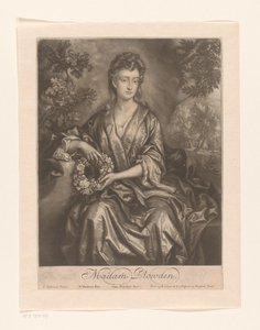 Portret van Sarah Chicheley, Madam Plowden door William Faithorne (I)