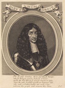 Karel II door William Faithorne