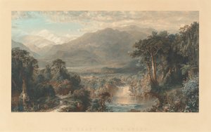 Het hart van de Andes door William Forrest, after Frederic Edwin Church